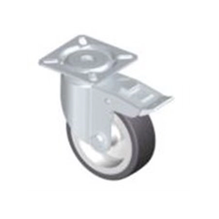 zwenkwiel met rem 100mm met plaatbevestiging zwenkwiel met rem 100mm met plaatbevestiging