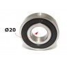 groefkogellager, 6004-2RS 20x42x12mm