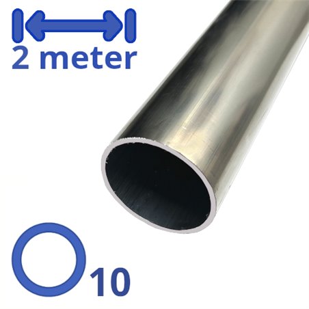 aluminium buis 10 x 1mm