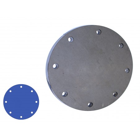 Rond aanlasplaat 100x4mm 