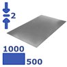 plaat staal 500 x 1000 x 2.00mm