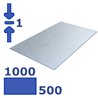 plaat verzinkt 500 x 1000 x 1.0mm