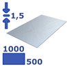 plaat verzinkt 500 x 1000 x 1.5mm