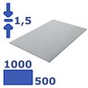 plaat zincor 500 x 1000 x 1.5mm