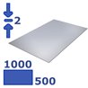 plaat aluminium 1000 x 500 x 2,0mm