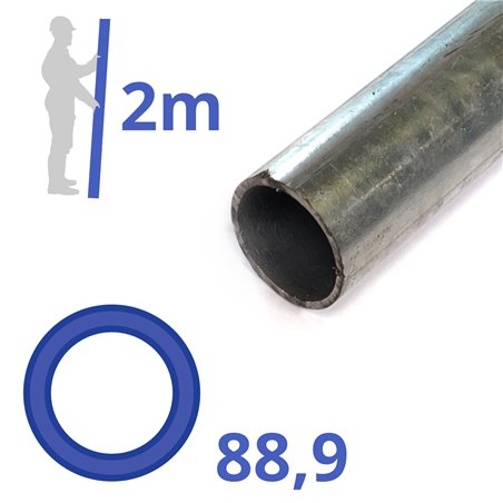 Verzinkte buis 88,9 x 3,25mm