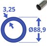 Verzinkte buis 88,9 x 3,25mm