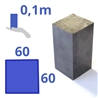 Stalen blok 60x60x100mm
