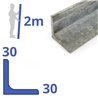 Verzinkte stalen  L-profiel 30 x 30 x 3mm