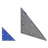 Driehoek aanlasplaat 150 x 150 x 6mm, 3x gat 9mm