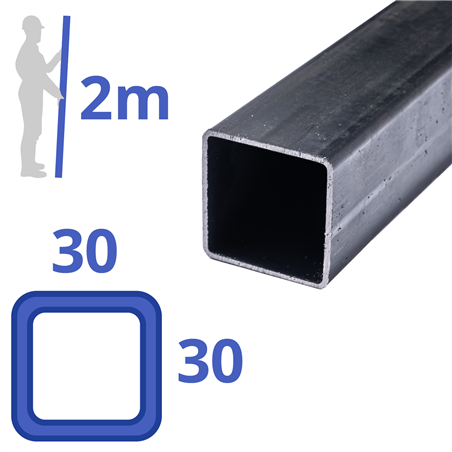 Stalen koker 30x30x2mm