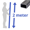 stalen koker 30x15x2mm