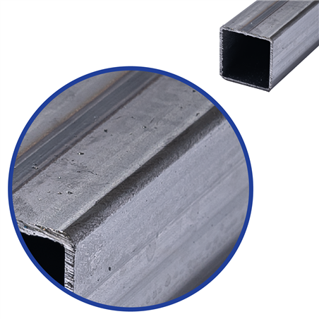 blank vierkante koker 25x25x1,5mm