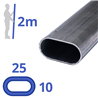 stalen ovaal 25x10x1,5mm