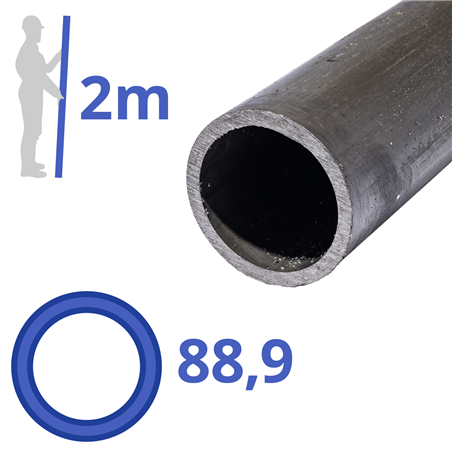 Stalen buis (3") 88,9x3,25mm