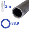 stalen buis (3") 88,9x3,25mm