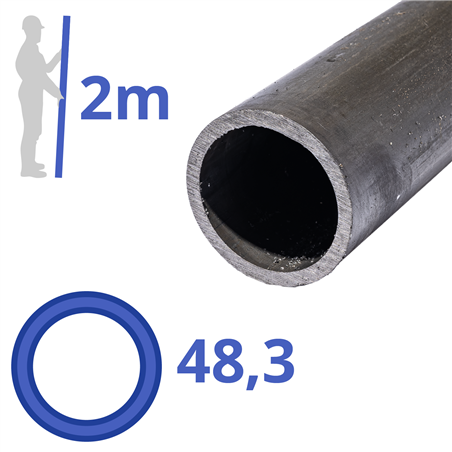 Stalen buis (1,1/2") 48,3x2,9mm