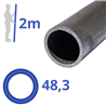 stalen buis (1,1/2") 48,3x2,9mm