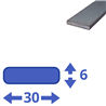 stalen strip 30x6mm