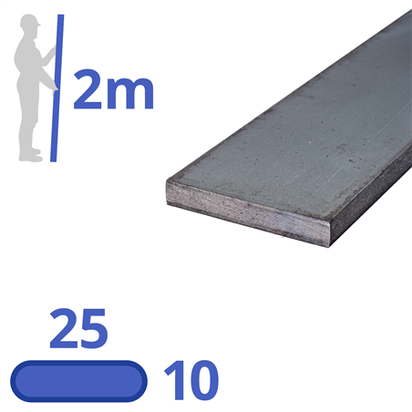 Stalen strip 25x10mm