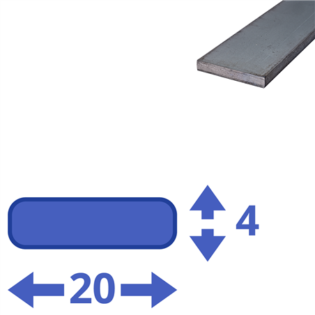 stalen strip 20x4mm