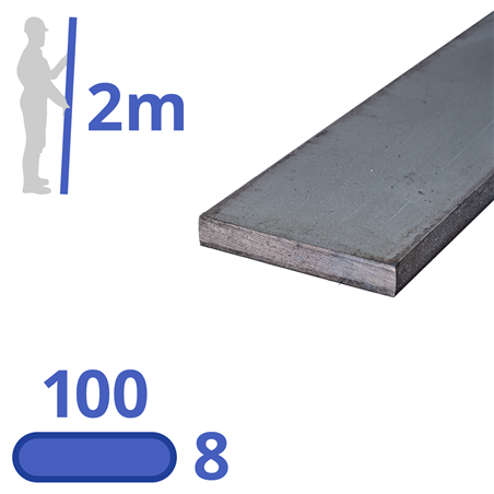 stalen strip 100x8mm
