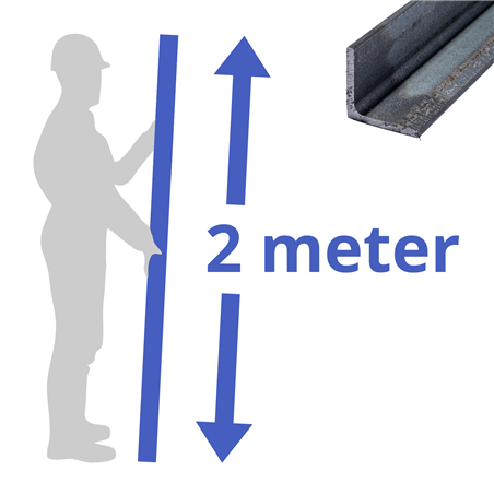 stalen L-profiel wgw 30x30x3mm