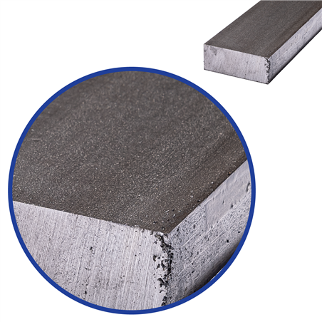 stalen plat 100 x 20mm, lengte 1000mm