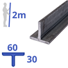 stalen T-profiel 60 x 30 x 5,5mm