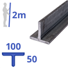 stalen T-profiel 100 x 50 x 8,5mm