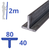 stalen T-profiel 80 x 40 x 7mm