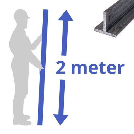 stalen T-profiel 40x40x5mm