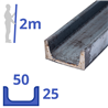 stalen UNP 25x50x25x5mm