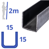 stalen U-profiel 15x15x15x2mm
