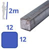stalen massief vierkant 12x12mm
