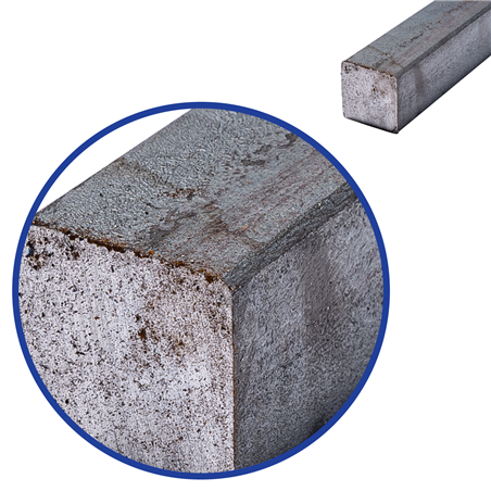 stalen massief vierkant 25x25mm