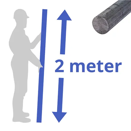 stalen massief wgw rond 16mm