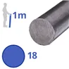 stalen blanke as 18mm, lengte 1000mm