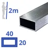aluminium koker 40x20x2mm