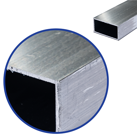 aluminium koker 20x10x2mm