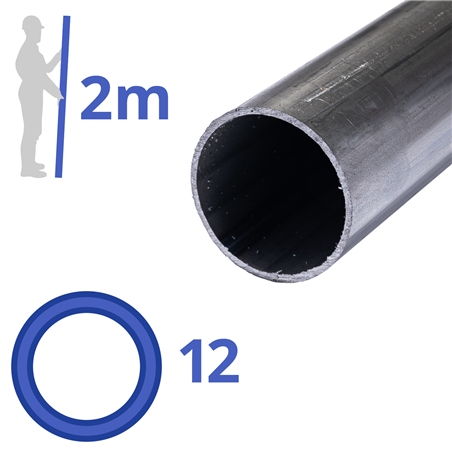 Aluminium buis 12x1mm