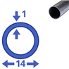 aluminium buis 14x1mm