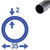 aluminium buis 35x2mm