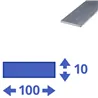 aluminium strip 100x10mm