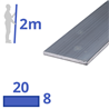 aluminium strip 20x8mm