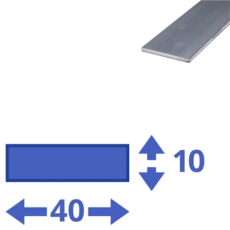 aluminium strip 40x10mm