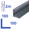 aluminium L-profiel 100x100x10mm