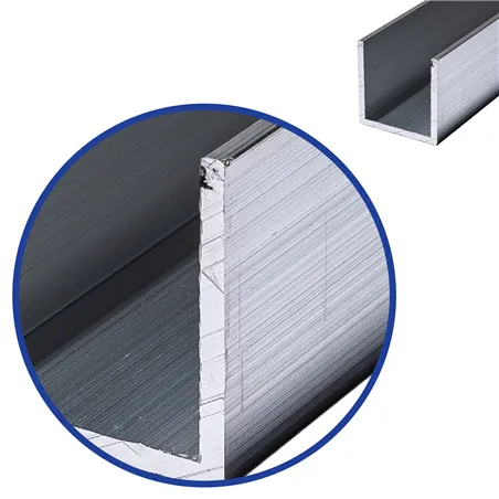 aluminium U-profiel 25x25x25x2mm aluminium U-profiel 25x25x25x2mm
