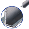aluminium T-profiel 25x25x2mm