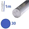 aluminium rond 30mm, lengte 1000mm